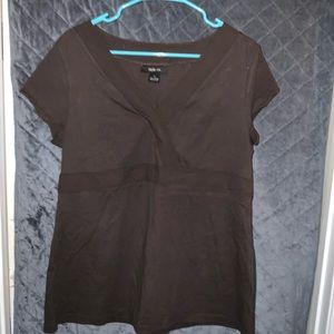 Style & Co Large Brown T-Shirt